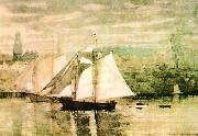 Winslow Homer Gloucester Schooners and Sloop oil painting